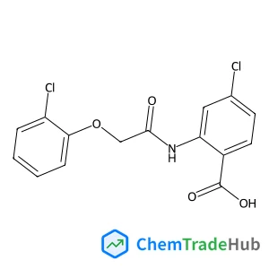 4-Chloro-2-{[(2-chlorophenoxy)acetyl]amino}benzoic acid structure