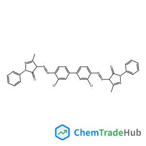 4,4'-((1E,1'E)-(3,3'-dichloro-[1,1'-biphenyl]-4,4'-diyl)bis(diazene-2,1-diyl))bis(5-methyl-2-phenyl-2,4-dihydro-3H-pyrazol-3-one)