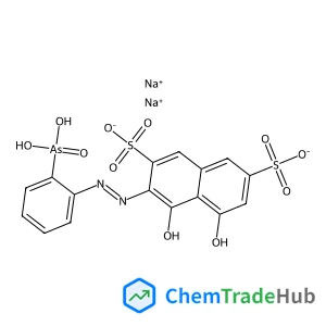 Disodium {2-[(E)-(1,8-dihydroxy-3,6-disulfo-2-naphthyl)diazenyl]phenyl}arsonate