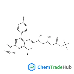 2-Methyl-2-propanyl (3R,5S,6E)-7-{4-(4-fluorophenyl)-6-isopropyl-2-[methyl(methylsulfonyl)amino]-5-pyrimidinyl}-3,5-dihydroxy-6-heptenoate