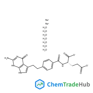 L-Glutamic acid, N-[4-[2-(2-amino-4,7-dihydro-4-oxo-1H-pyrrolo[2,3-d]pyrimidin-5-yl)ethyl]benzoyl]-, disodium salt, heptahydrate
