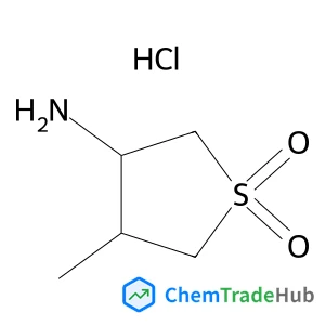 4-Methyltetrahydro-3-thiophenaminium 1,1-dioxide chloride structure