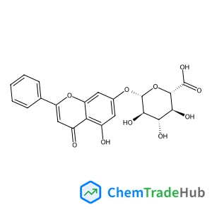 5-Hydroxy-4-oxo-2-phenyl-4H-chromen-7-yl beta-D-glucopyranosiduronic acid