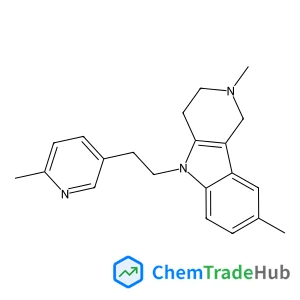2,8-Dimethyl-5-[2-(6-methyl-3-pyridinyl)ethyl]-2,3,4,5-tetrahydro-1H-pyrido[4,3-b]indole