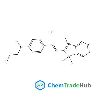 2-[(E)-2-{4-[(2-Chloroethyl)(methyl)amino]phenyl}vinyl]-1,3,3-trimethyl-3H-indolium chloride