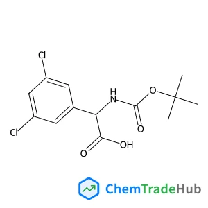 3,5-Dichloro-a-(Boc-amino)benzeneacetic acid structure 3,5-Dichloro-a-(Boc-amino)benzeneacetic acid structure
