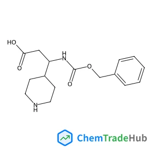 3-(((Benzyloxy)carbonyl)amino)-3-(piperidin-4-yl)propanoic acid