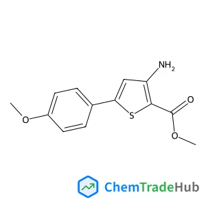 Methyl 3-amino-5-(4-methoxyphenyl)-2-thiophenecarboxylate Chemical_Structure_Of