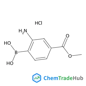 [2-Amino-4-(methoxycarbonyl)phenyl]boronic acid hydrochloride (1:1)