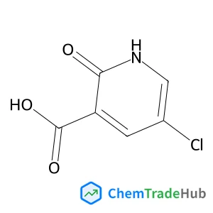 5-chloro-2-hydroxy-pyridine-3-carboxylic acid structure