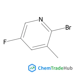 2-Bromo-5-fluoro-3-methylpyridine structure 2-Bromo-5-fluoro-3-methylpyridine structure