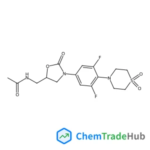 N-(((5S)-3-(4-(1,1-Dioxido-4-thiomorpholinyl)-3,5-difluorophenyl)-2-oxo-5-oxazolidinyl)methyl)acetamide