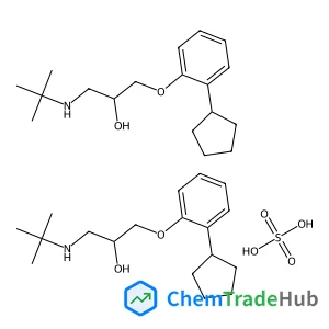 (2S)-1-(2-Cyclopentylphenoxy)-3-[(2-methyl-2-propanyl)amino]-2-propanol sulfate (2:1)