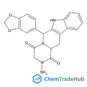 (6R,12aR)-2-Amino-6-(1,3-benzodioxol-5-yl)-2,3,6,7,12,12a-hexahydropyrazino[1',2':1,6]pyrido[3,4-b]indole-1,4-dione
