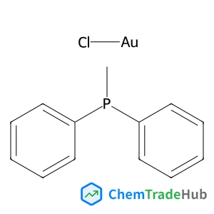 Chloro(methyldiphenylphosphine)gold(I) structure