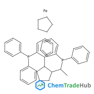 1,2,3,4,5-Cyclopentanepentayl, compd. with 1-[(1S)-1-(diphenylphosphino)ethyl]-2-[2-(diphenylphosphino)phenyl]-1,2,3,4,5-cyclopentanepentayl, iron salt (1:1:1)