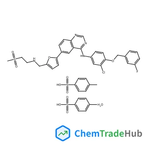 bis(4-methylbenzene-1-sulfonic acid), N-{3-chloro-4-[(3-fluorophenyl)methoxy]phenyl}-6-(5-{[(2-methanesulfonylethyl)amino]methyl}furan-2-yl)quinazolin-4-amine