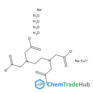 Copper(2+) sodium 2,2',2'',2'''-(1,2-ethanediyldinitrilo)tetraacetate (1:2:1) Copper(2+) sodium 2,2',2'',2'''-(1,2-ethanediyldinitrilo)tetraacetate (1:2:1)