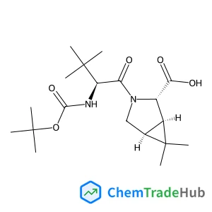 (1R,2S,5S)-6,6-Dimethyl-3-(3-methyl-N-{[(2-methyl-2-propanyl)oxy]carbonyl}-L-valyl)-3-azabicyclo[3.1.0]hexane-2-carboxylic acid