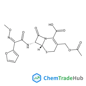 (6R,7R)-3-(acetyloxymethyl)-7-[[(2Z)-2-(furan-2-yl)-2-methoxyiminoacetyl]amino]-8-oxo-5-thia-1-azabicyclo[4.2.0]oct-2-ene-2-carboxylic acid
