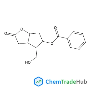4-(Hydroxymethyl)-2-oxohexahydro-2H-cyclopenta[b]furan-5-yl benzoate