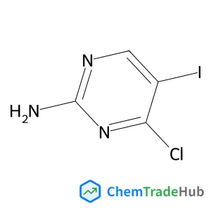 4-chloro-5-iodopyrimidin-2-amine structure 4-chloro-5-iodopyrimidin-2-amine structure