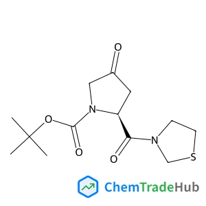 2-Methyl-2-propanyl (2S)-4-oxo-2-(1,3-thiazolidin-3-ylcarbonyl)-1-pyrrolidinecarboxylate