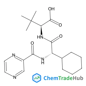 (S)-2-((S)-2-Cyclohexyl-2-(pyrazine-2-carboxamido)acetamido)-3,3-dimethylbutanoic acid