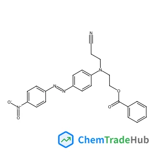 2-[(2-Cyanoethyl){4-[(4-nitrophenyl)diazenyl]phenyl}amino]ethyl benzoate