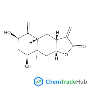 (3aR,4aS,6R,8S,8aR,9aR)-6,8-Dihydroxy-8a-methyl-3,5-bis(methylene)decahydronaphtho[2,3-b]furan-2(3H)-one