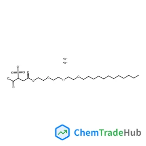 Disodium 4-(2-(2-(2-(dodecyloxy)ethoxy)ethoxy)ethyl) 2-sulphonatosuccinate