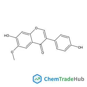 7-Hydroxy-3-(4-hydroxyphenyl)-6-methoxy-4H-chromen-4-one Chemical_Structure_Of