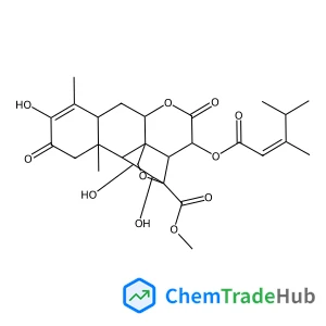 Methyl (11beta,12alpha,15beta)-15-{[(2E)-3,4-dimethyl-2-pentenoyl]oxy}-3,11,12-trihydroxy-2,16-dioxo-13,20-epoxypicras-3-en-21-oate