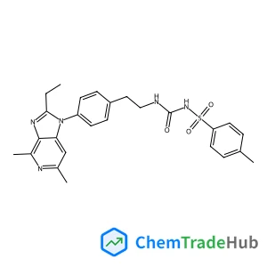 N-({2-[4-(2-Ethyl-4,6-dimethyl-1H-imidazo[4,5-c]pyridin-1-yl)phenyl]ethyl}carbamoyl)-4-methylbenzenesulfonamide
