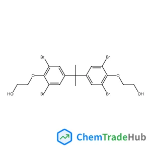 2,2'-{2,2-Propanediylbis[(2,6-dibromo-4,1-phenylene)oxy]}diethanol structure