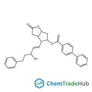 (3aR,4R,5R,6aS)-Hexahydro-4-[(1E,3S)-3-hydroxy-5-phenyl-1-penten-1-yl]-2-oxo-2H-cyclopenta[b]furan-5-yl Ester [1,1'-Biphenyl]-4-carboxylic Acid