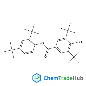 2,4-Bis(2-methyl-2-propanyl)phenyl 4-hydroxy-3,5-bis(2-methyl-2-propanyl)benzoate