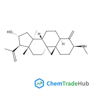 (3beta,5alpha,9beta,16alpha)-16-Hydroxy-14-methyl-3-(methylamino)-4-methylene-9,19-cyclopregnan-20-one