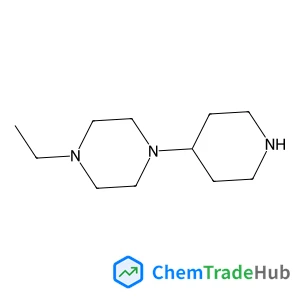 1-Ethyl-4-piperidin-4-ylpiperazine structure