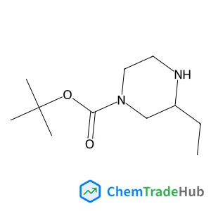 2-Methyl-2-propanyl 3-ethyl-1-piperazinecarboxylate