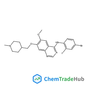 N-(4-Bromo-2-fluorophenyl)-6-methoxy-7-[(1-methyl-4-piperidinyl)methoxy]-4-quinazolinamine