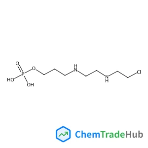 [3-({2-[(2-chloroethyl)amino]ethyl}amino)propoxy]phosphonic acid structure