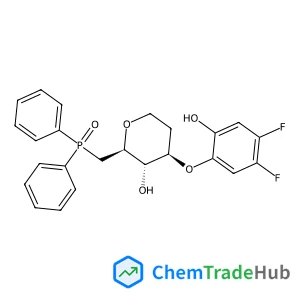 (((2S,3S,4R)-4-(4,5-difluoro-2-hydroxyphenoxy)-3-hydroxytetrahydro-2H-pyran-2-yl)methyl)diphenylphosphine oxide