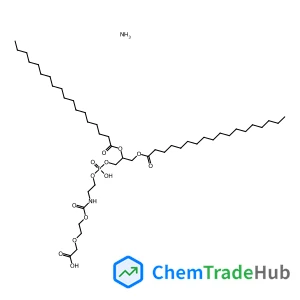 12-Hydroxy-7,18-dioxo-15-(stearoyloxy)-3,6,11,13,17-pentaoxa-8-aza-12-phosphapentatriacontan-1-oic acid 12-oxide ammoniate (1:1)