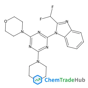 2-(Difluoromethyl)-1-[4,6-di(4-morpholinyl)-1,3,5-triazin-2-yl]-1H-benzimidazole