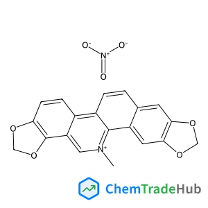 13-Methyl[1,3]benzodioxolo[5,6-c][1,3]dioxolo[4,5-i]phenanthridin-13-ium nitrate