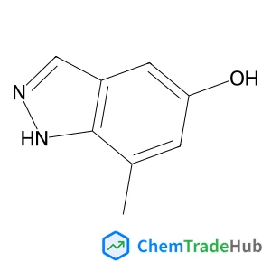 7-Methyl-1H-indazol-5-ol Chemical_Structure_Of