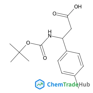 (3S)-3-(4-Methylphenyl)-3-({[(2-methyl-2-propanyl)oxy]carbonyl}amino)propanoic acid