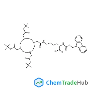 N~2~-[(9H-Fluoren-9-ylmethoxy)carbonyl]-N~6~-[(4,7,10-tris{2-[(2-methyl-2-propanyl)oxy]-2-oxoethyl}-1,4,7,10-tetraazacyclododecan-1-yl)acetyl]-L-lysine