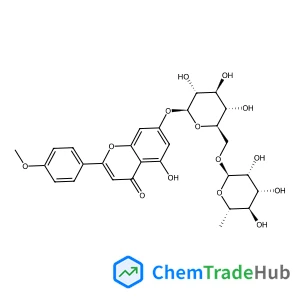 5-Hydroxy-2-(4-methoxyphenyl)-4-oxo-4H-chromen-7-yl 6-O-(6-deoxy-alpha-L-mannopyranosyl)-beta-D-glucopyranoside